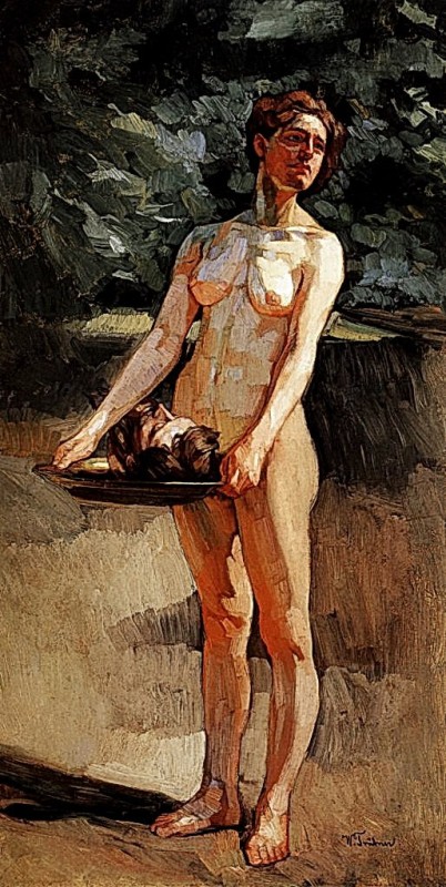 "Composition. Nude" by Wilhelm Trübner