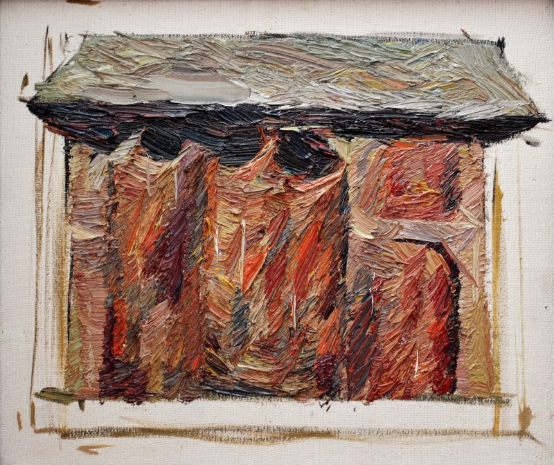 "Portiță. Sibiu. Astra" by Vlada Cibuc, 2015, 250x300mm, ulei pe pânză