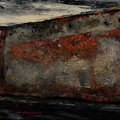 "Toscana" by Anatol Ghimpu, 2001, 420x840mm, oil on canvas