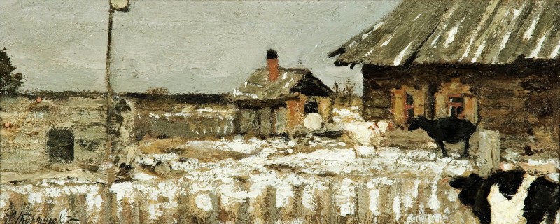 "Pictură. Rural" by Leonid Viktorovich Turzhansky