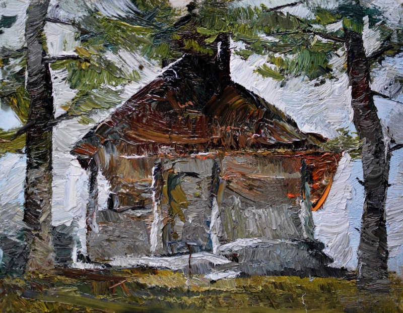 "Painting. Pleinair. Pleinair romania" by Doina Mîndrean, oil on canvas