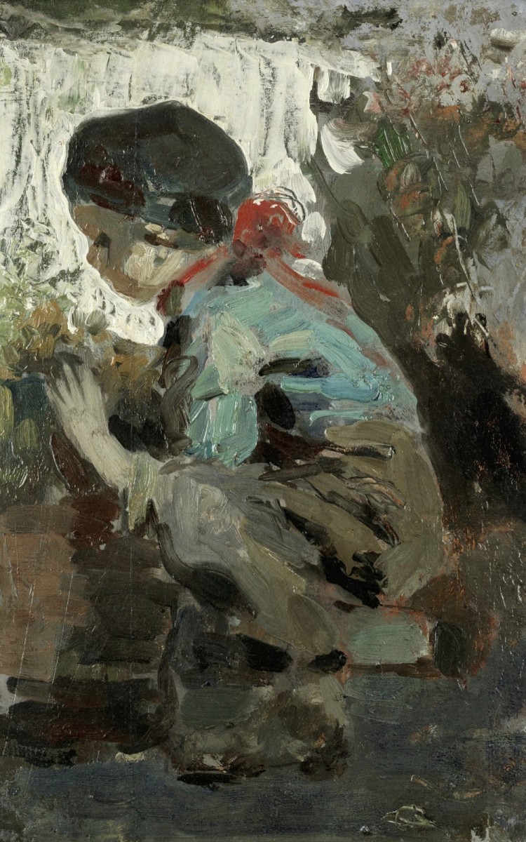"Pictură. Figură / semifigură" by Cecilio Pla y Gallardo