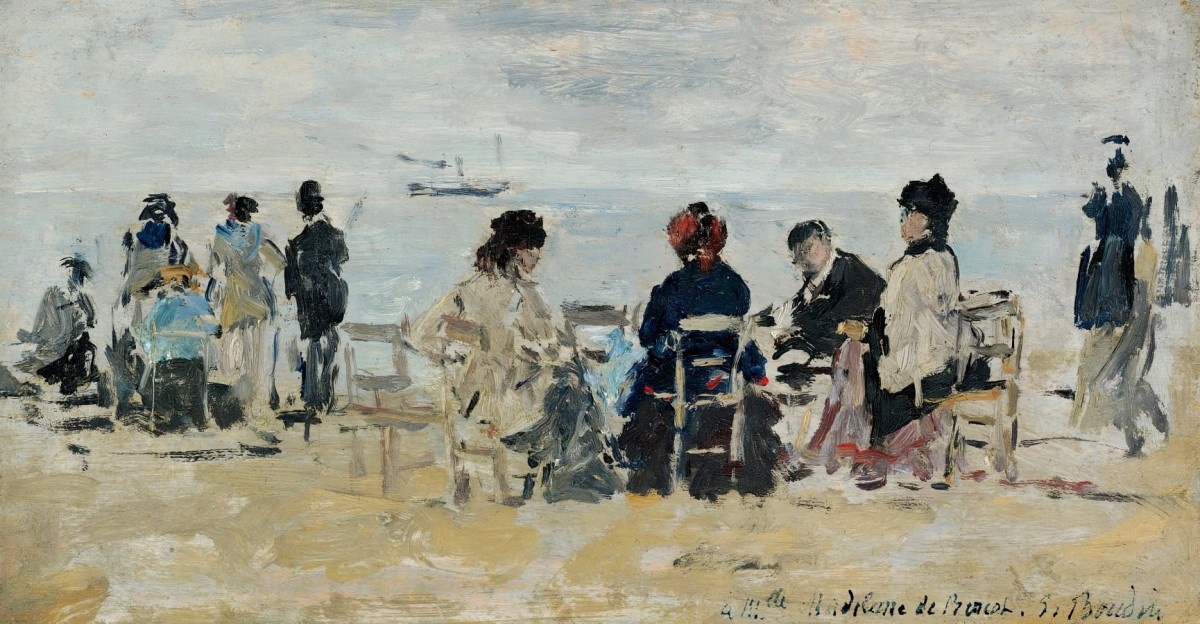 "Compoziție. Peisaj maritim" by Eugène Boudin