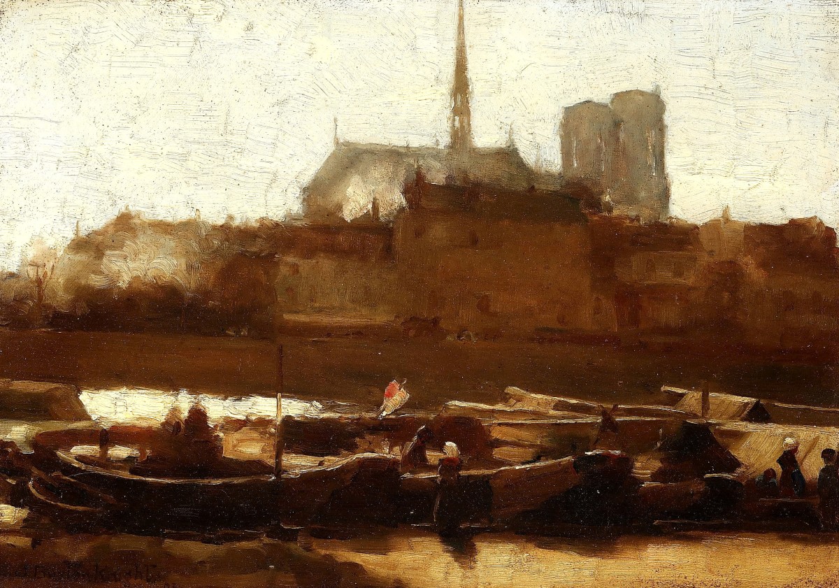 "Compoziție. Cetăți și biserici" by John Buxton Knight
