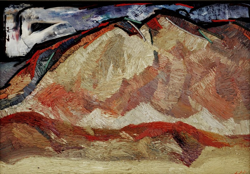 "Turkmenistan" by Anatol Ghimpu, 2000, 520x740mm, oil on canvas