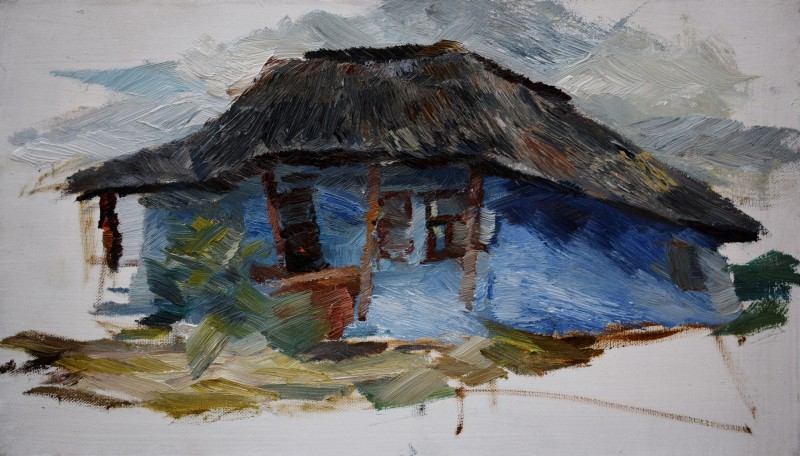 "Căsuță. Butuceni" by Nina Apostol, 2017, oil on canvas