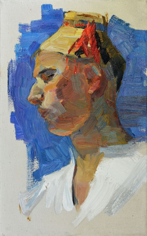 "Studiu. Portret" by Cристина Сырбу, 2017, масло / холст