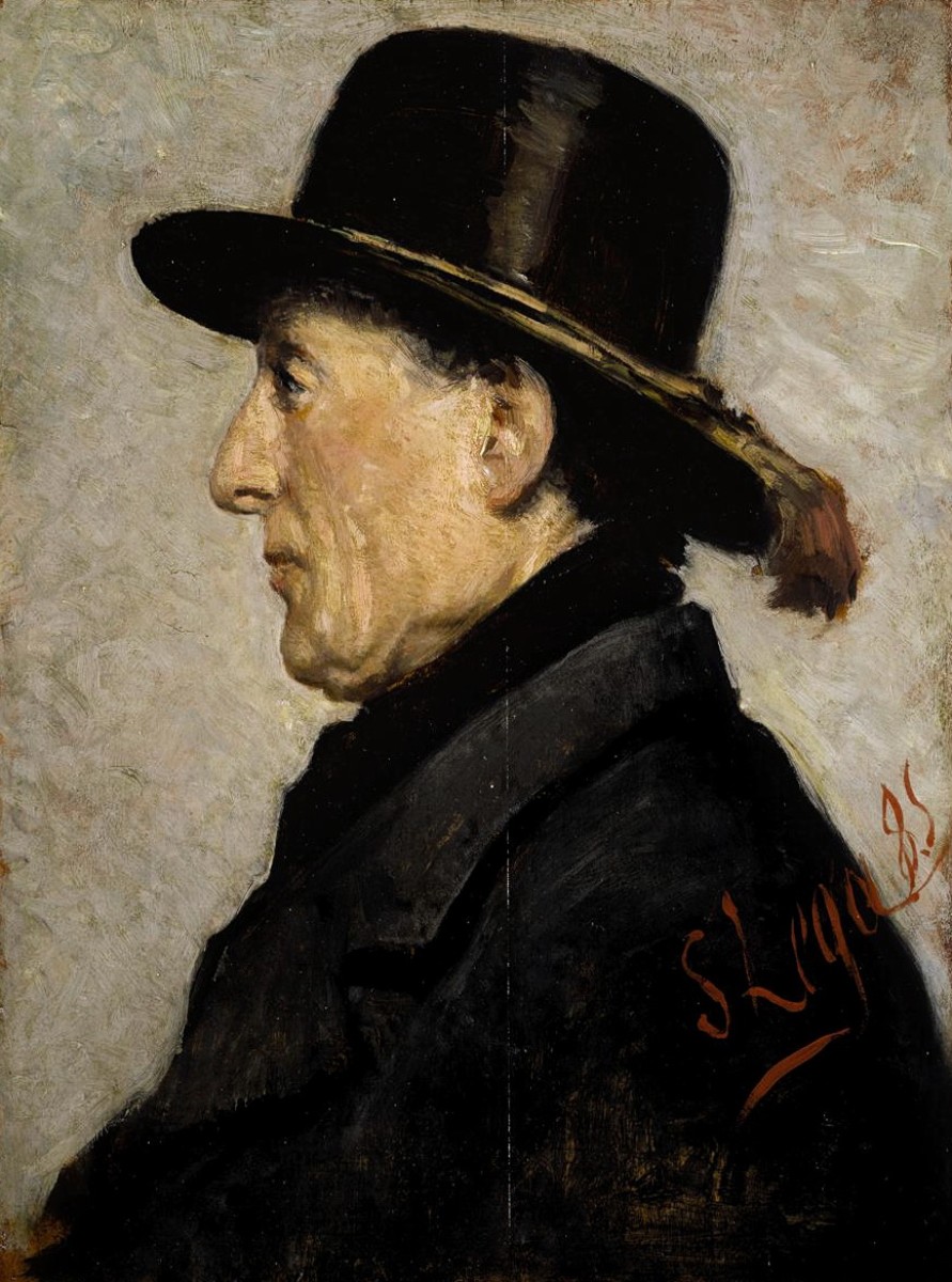 "Painting. Portrait" by Silvestro Lega