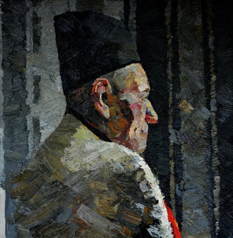 "Portret" by Cаролина Леагул, 2012, 500x500mm, масло / холст