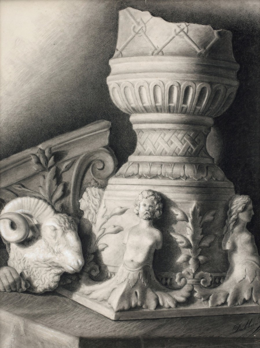 "Рисунок. Гипс, голова, руки и ноги" by Egidio Dabbeni