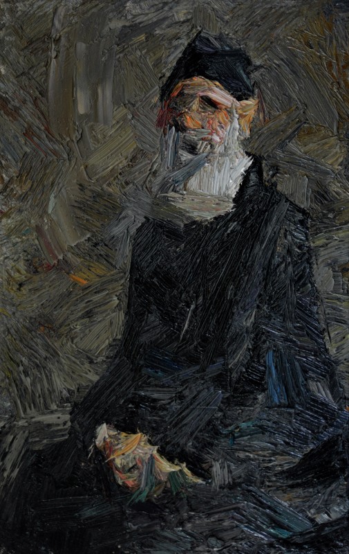 "Живопись. Этюд. Фигура / полуфигура. Продолжительный" by Доина Мындреан, 400x250mm, масло / холст