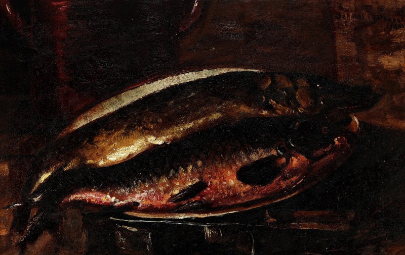 "Pictură. Natură statică" by Octav Băncilă