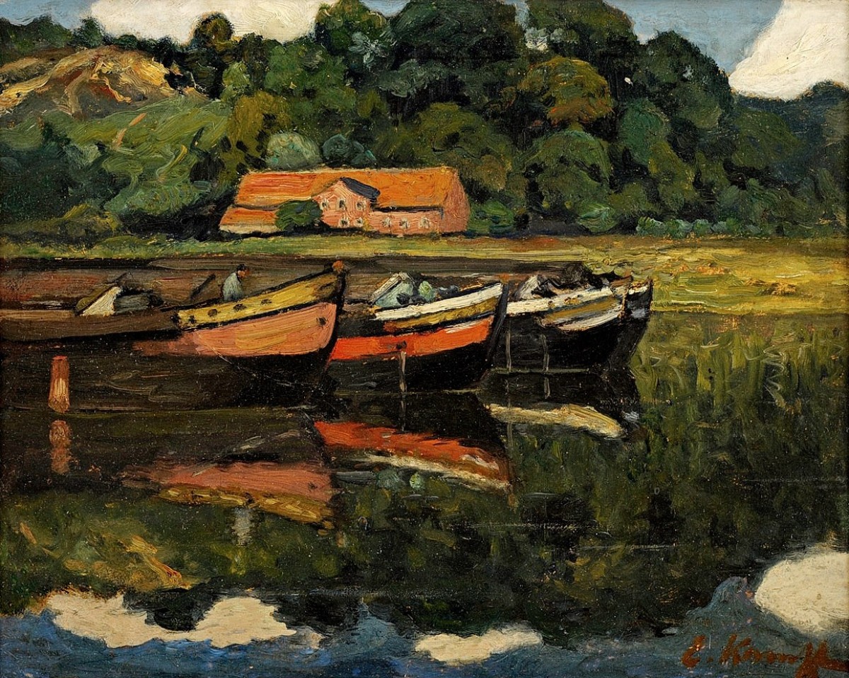 "Compoziție. Rural" by Eugen Kampf