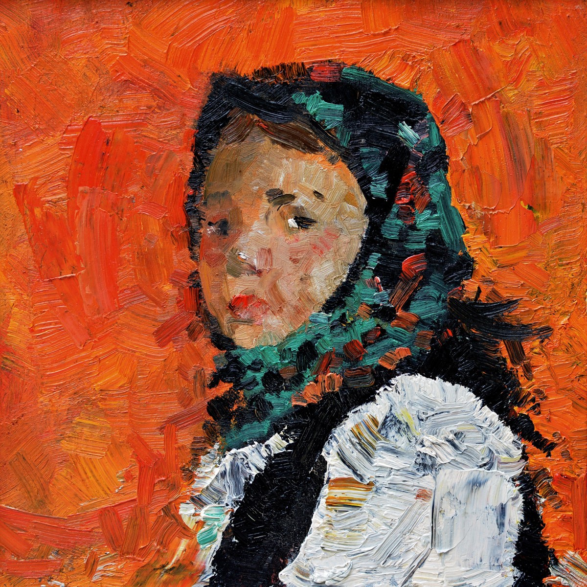 "Painting. Portrait. Long term" by Roman Țurcan, 420x420mm, oil on canvas