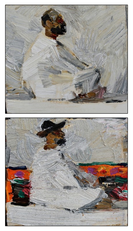 "Pictură. Figură / semifigură. Proces de studiu" by Diana Rumeghea
