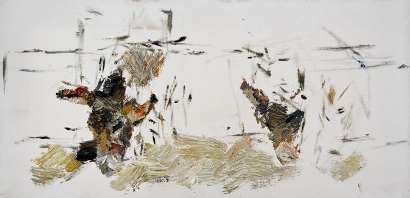 "Motiv. Butuceni" by Eduard Leahu, 2020, 300x600mm, ulei pe pânză