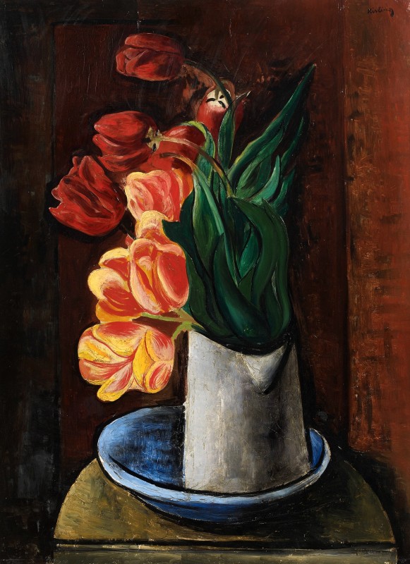 "Pictură. Flori" by Moïse Kisling