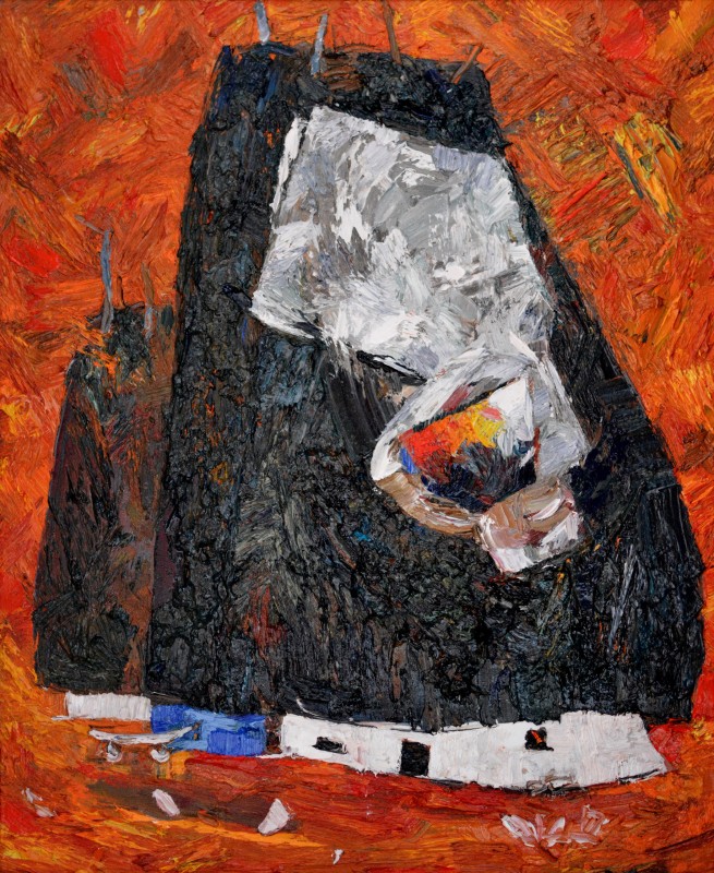 "Композиция. Продолжительный" by Иоана Моcану, 620x520mm, масло / холст