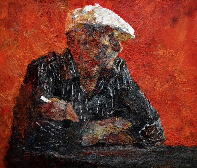 "Portrait" by Ion Golubei, 2016, 520x620mm, oil on canvas