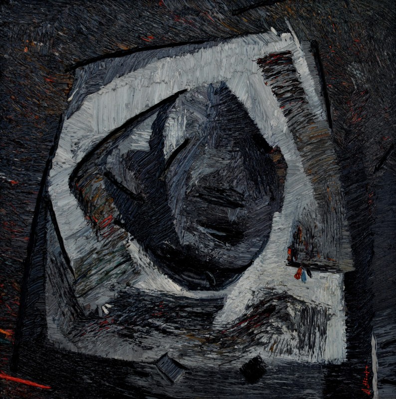 "Stare (State)" by Anatol Ghimpu, 2001, 440x400mm, oil on canvas