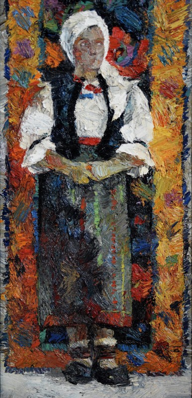 "Painting. Figure. Long term" by Vlada Cibuc, 840x420mm, oil on canvas