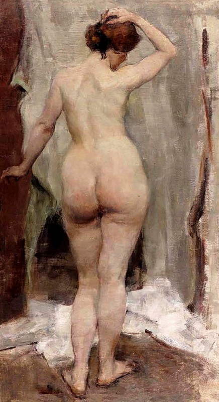 "Pictură. Nud" by Vitaly Gavrilovich Tikhov