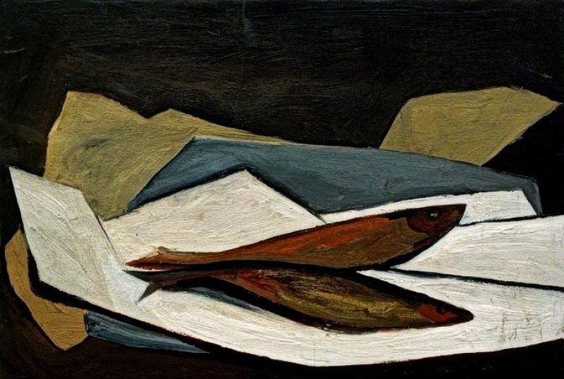 "Pictură. Natură statică" by William Scott