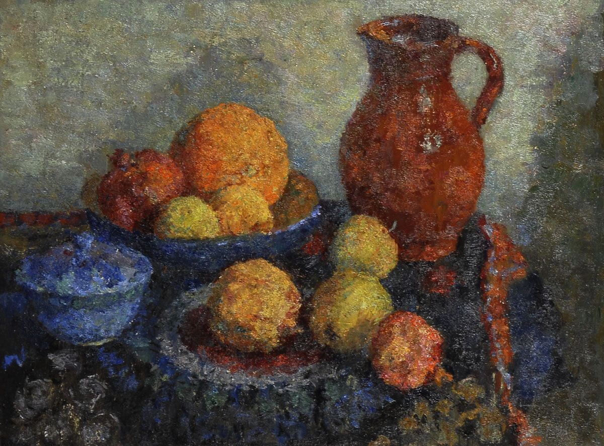 "Pictură. Natură statică" by Grigoriy Izrailevich Tseytlin, ulei pe pânză
