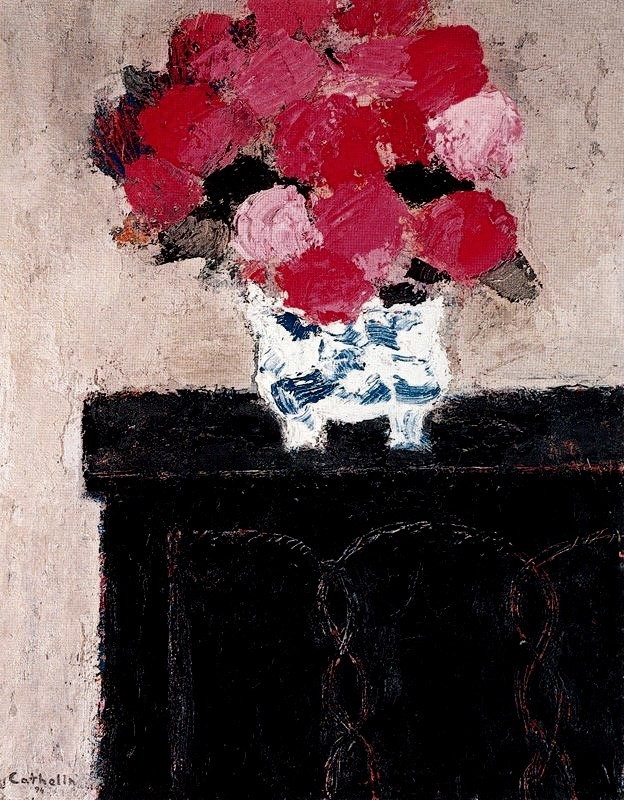 "Pictură. Flori" by Bernard Cathelin