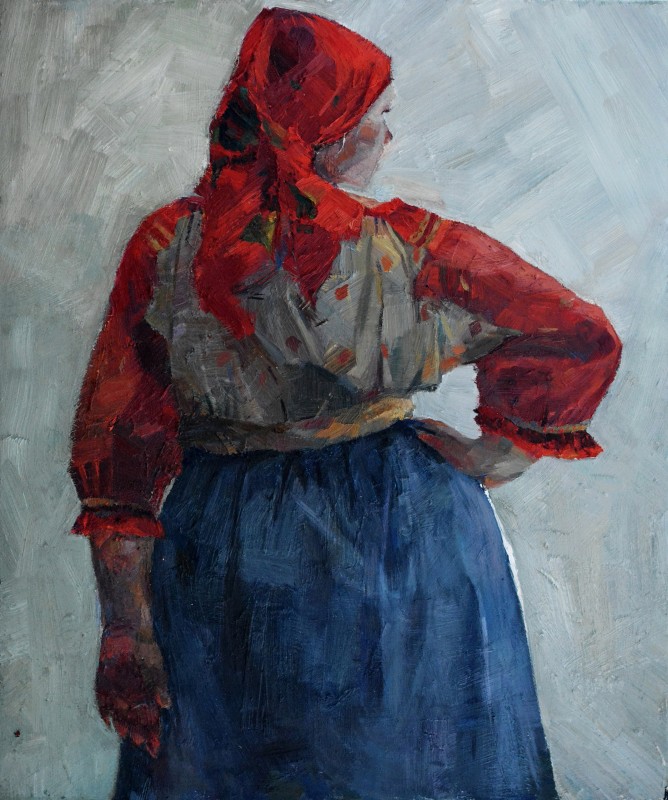 "Painting. Figure. Long term" by Cristina Demian, 600x500mm, oil on canvas