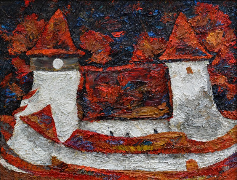 "Motiv. Merghendeal" by Alexandra Clapatiuc, 2012, 520x880mm, oil on canvas
