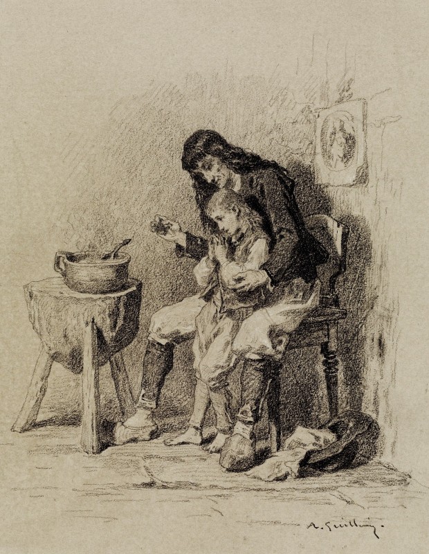 "Drawing. People" by Alexandre-Marie Guillemin
