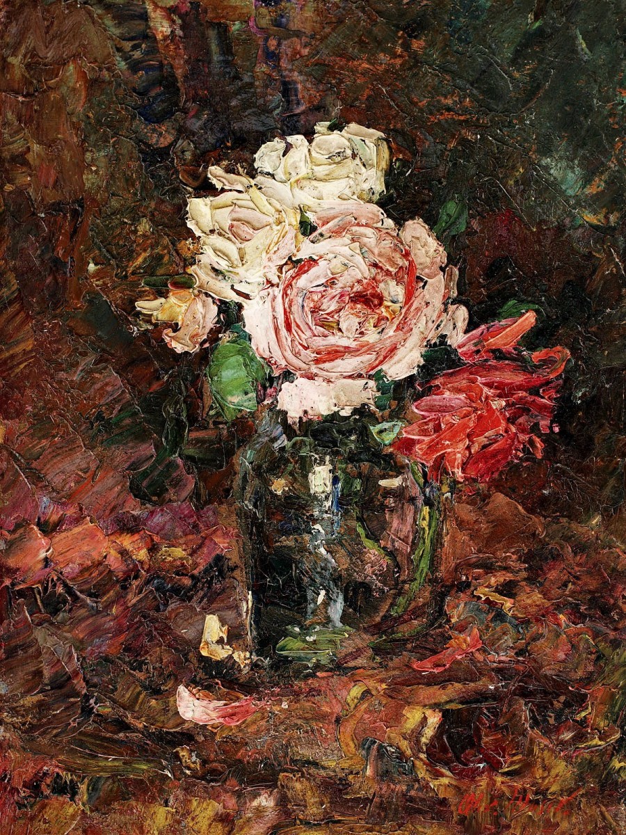"Painting. Flowers" by Alexandru Moser Padina