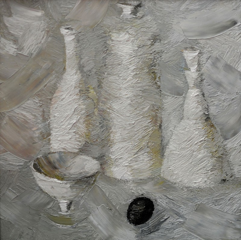 "Natură statică" by Carolina Leagul, 2012, 420x420mm, ulei pe pânză