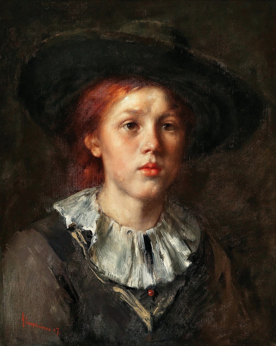 "Painting. Portrait" by Anton Laupheimer