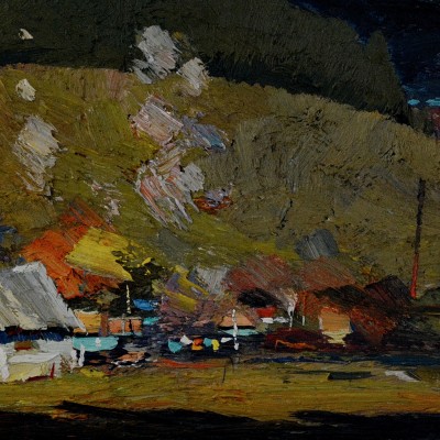 "Etude. Transilvania" by Anatol Ghimpu, 2010, 300x600mm, ulei pe pânză