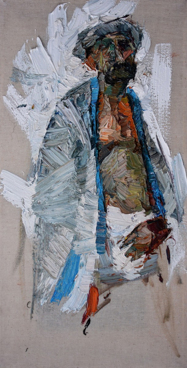 "Painting. Pleinair. Figure. Long term" by Doina Mîndrean, 400x200mm, oil on canvas