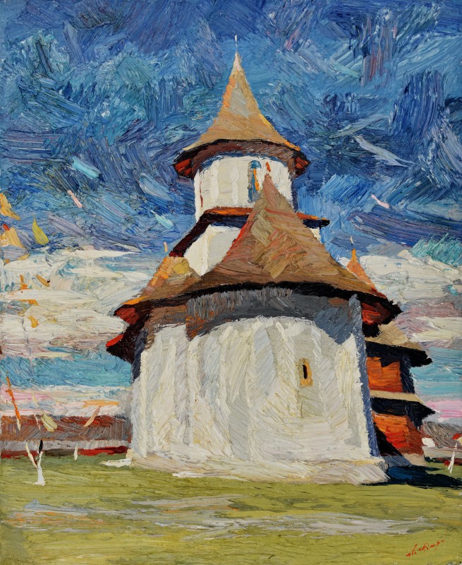 "Etude" by Anatol Ghimpu, 2016, 520x420mm, oil on canvas
