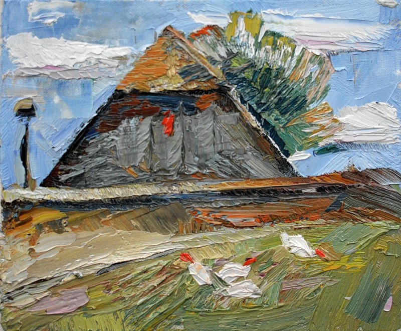 "Painting. Pleinair. Pleinair moldova" by Alexandru Bodrug, oil on canvas