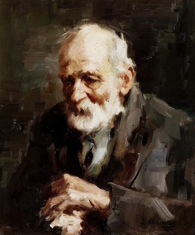 "Pictură. Portret" by Spyros Vikatos