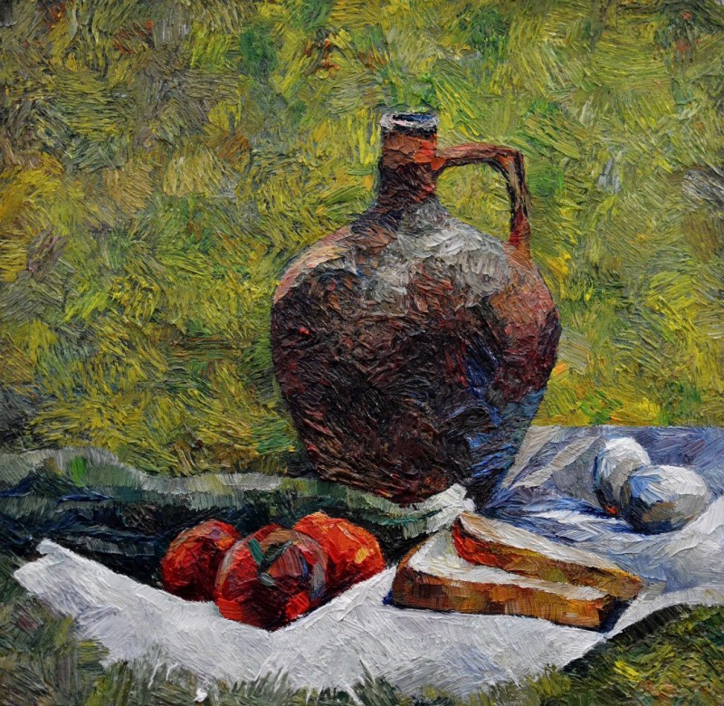 "Painting. Pleinair. Pleinair moldova" by Cristina Demian, oil on canvas