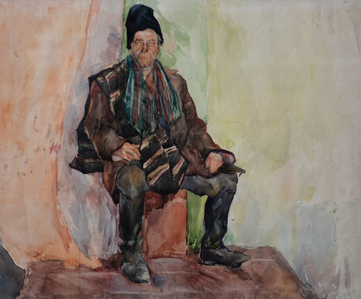 "Painting. Figure. Long term" by Nicolae Nedealcov, 400x500mm