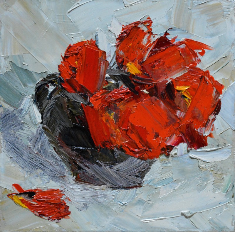 "Живопись. Этюд. Продолжительный" by Gheorghe Gureu, 300x300mm, масло / холст