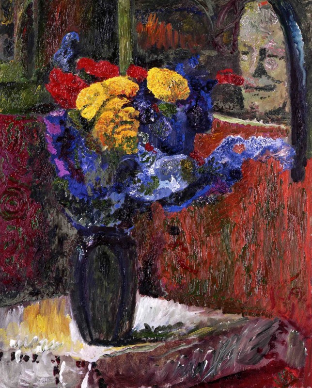 "Pictură. Flori" by Cuno Amiet