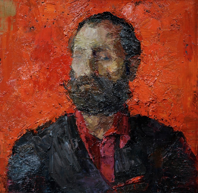 "Живопись. Портрет. Продолжительный" by Александру Унтилов, 520x520mm, масло / холст
