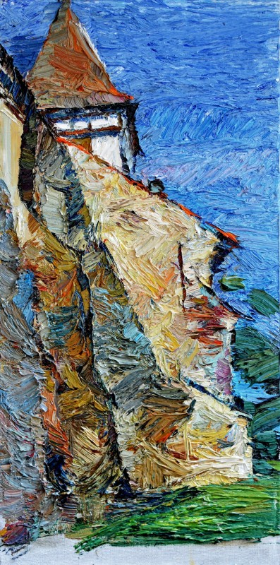 "Painting. Pleinair. Pleinair romania" by Doina Mîndrean, oil on canvas
