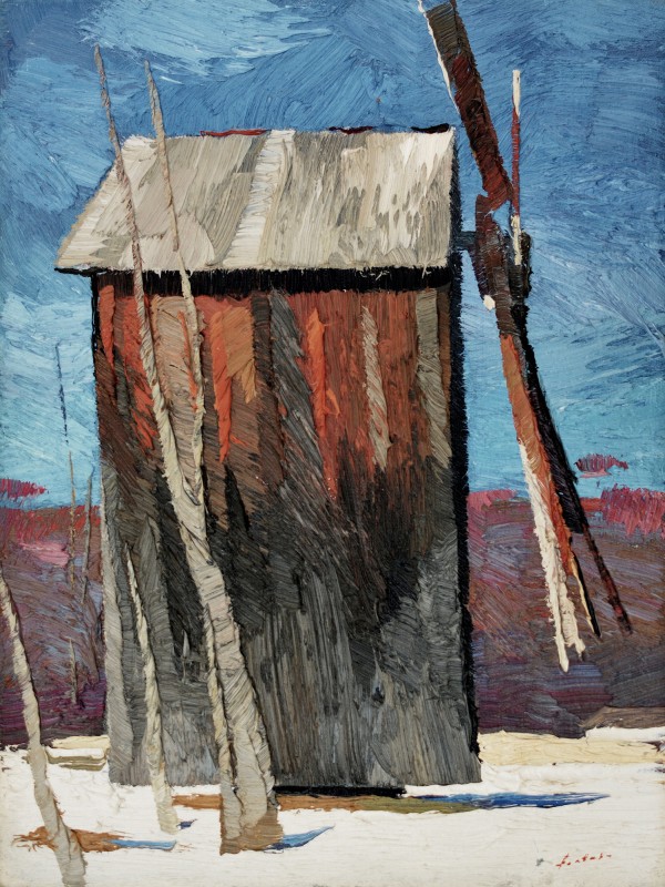 "Moară. Sibiu" by Anatol Ghimpu, 2013, 400x300mm, ulei pe pânză