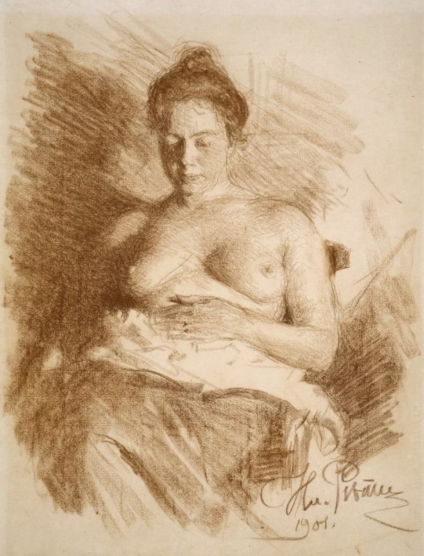 "Desen. Nud" by Ilya Efimovich Repin