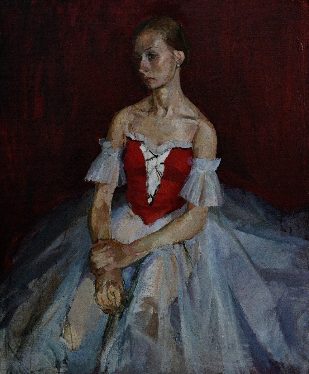 "Pictură. Figură / semifigură" by Iurie Ursatii, ulei pe pânză