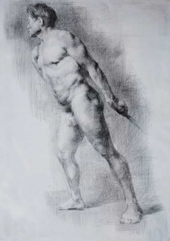 "Copie" by Ion Golubei, 2016, 700x500mm, creion pe hârtie